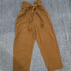 Astr Tan Tie-Waist Trousers